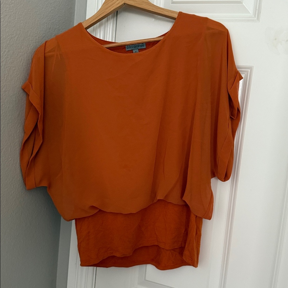 Orange Layered Blouse